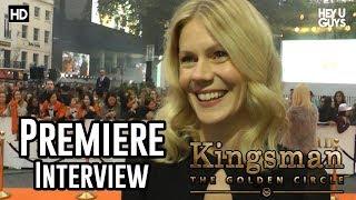 Hanna Alström Premiere Interview  Kingsman The Golden Circle