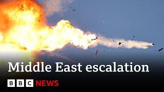 Israel launches strikes in Lebanon and Hezbollah fires hundreds of rockets  BBC News