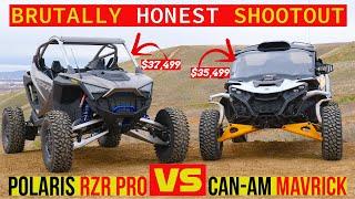 BRUTALLY HONEST Polaris RZR Pro R vs. Can-Am Maverick R side-by-side SHOOTOUT