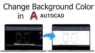 How to Change background color in AutoCAD  Light Theme