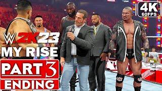 WWE 2K23 MyRise ENDING Gameplay Walkthrough Part 3 FULL GAME 4K 60FPS PS5 - No Commentary