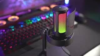 Introducing FIFINE AmpliGame A8 USB Microphone with Controllable RGB Lightings for Streaming