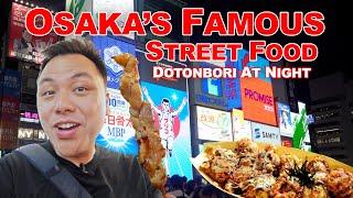 Japan at Night Osakas Street Food Tour at the famous Dotonbori Area