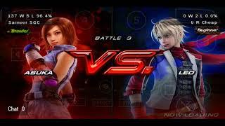 Tekken 6 Online Revenge Match AnonymousLeo Sameer SGC Law Asuka Kazuya