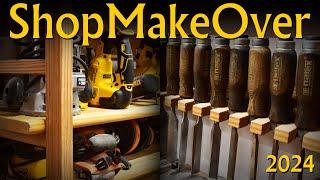Woodworking  Turning Work Shop Tour & Make Over 2024