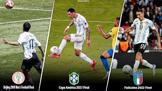 ¡¡Los 3 goles picándola de Di María en las Finales con Argentinaᴴᴰ