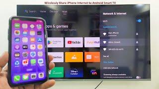 How to Connect & Use iPhone Internet to Any Smart TV Wireless