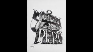 Como dibujar el escudo del Perú