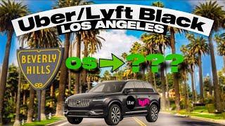 Uber Black в Лос Анджелесе на Volvo XC90  Lyft Black