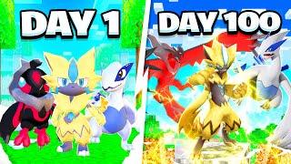 100 Days In BABY LEGENDARY PIXELMON Minecraft Pokémon