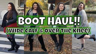 WIDE CALF BOOT HAUL Ashley Stewart & Just Fab