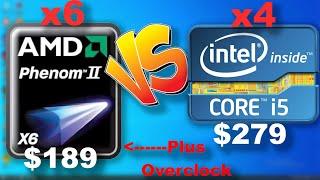 Was Intel worth it? Intel Vs AMD Phenom II 1035t vs i5 750s  Quad vs Hexa core  Plus Overclocked AMD