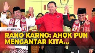 Ucapan Terima Kasih Rano Karno Diantar Ahok Daftar Pilgub Jakarta 2024 ke KPU