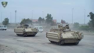 British Army Bulldog APCs Patrolling in Basra City  Iraq  Op Telic 12.