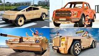 Full 365 Days Build CyberTruck Ford F-150 Raptor Rolls Royce 6x6 STRV TANK