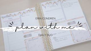 ERIN CONDREN DAILY DUO PLAN WITH ME  WEEK AT A GLANCE  PLAN WITH ME  DAILY PLANNER AFTER THE PEN