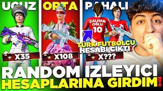 ÜNLÜ TÜRK FUTBOLCUNUN HESABI ÇIKTI HER ŞEY FULL  UCUZ ORTA PAHALI İZLEYİCİ HESABI PUBG Mobile