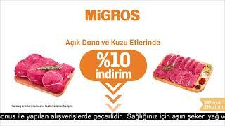 Taze Festivali Migros ve Migros Sanal Markette  Açık Dana ve Kuzu Etleri