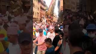 Rato Machhindranath chariot procession Fun times #ratomachindranath #jatra #festival #celebration