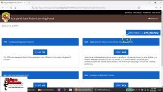 Maryland Wear & Carry Permit Application Video Tutorial