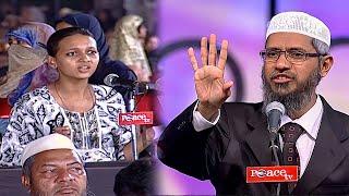 Clever girl start fighting with dr zakir naik
