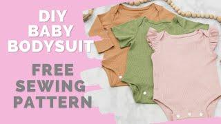 How to Sew a Baby Bodysuit - Free Sewing Pattern