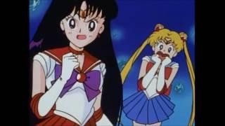 Sailor Mars Uses Mars Fire Ignite on Sailor John