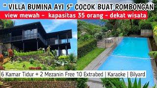 VILLA KAPASITAS BESAR COCOK BUAT ROMBONGAN  Villa Bumina Ayi 5 Puncak Bogor