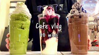 Sub️ 미리 메리 크리스마스️  카페브이로그 40분 모아보기  40mins cafe vlog  asmr