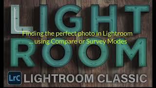 Find the best photo in Lightroom using the Compare and Survey Mode