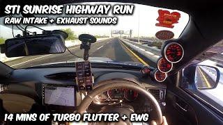 14 Mins of Pure Turbo Flutter & EWG Sounds Sunrise Drive POV