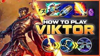 HOW TO PLAY VIKTOR SEASON 14  BEST Build & Runes  Season 14 Viktor guide  League of Legends