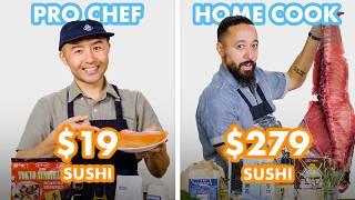 $279 vs $19 Sushi Pro Chef & Home Cook Swap Ingredients  Epicurious