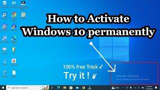 How To Activate Windows 10 Permanently 2023  Free Easy Solution try it