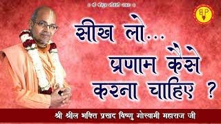  प्रणाम कैसे करना चाहिए ?   Shreel Bhakti Prasad Vishnu Goshwami maharaj ji  #BhaktiPrasad