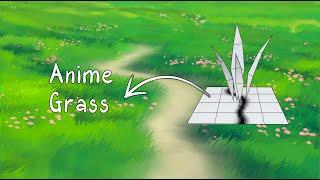 Anime Grass Tutorial  Blender