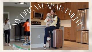 VLOG moving into my DREAM apartment in Austin TX  moving vlog baybay 