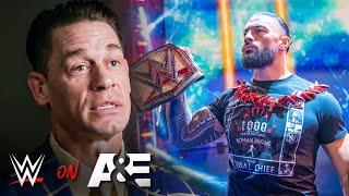 John Cena “Reigns is the greatest of all time” Roman Reigns A&E Biography Legends sneak peek