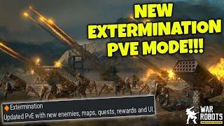 NEW EXTERMINATION PVE MODE? New EXTERMINATION Hunting Grounds War Robots Test Server