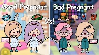 Good Pregnant Vs Bad Pregnant..  Toca Life World  การท้องที่ดี Vs การท้องที่ไม่ดี 