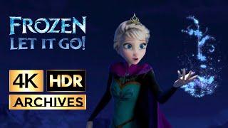 Frozen  4K - HDR  - Let It Go Song Performed by Idina Menzel 2013