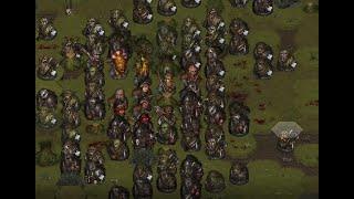 Battle Brothers Hardest orc battle ever 93 orcs 8 champions