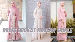 IDE DRESS BROKAT SIMPLE MODERN TERBARU  DRESS BROKAT HIJAB SIMPLE PINTEREST