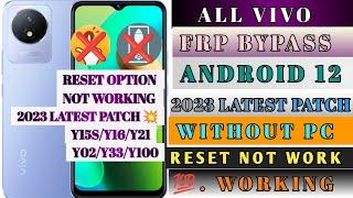 All Vivo Android 12 FRP Bypass  Activity Launcher Setup Not Working  Reset Not Working Without Pc