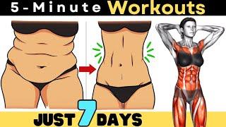5 Minute TOTAL BODY and CARDIO Workout  Lose Weight at Home