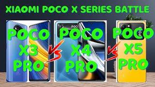 Xiaomi Poco X Series Battle Comparing Poco X3 Pro Poco X4 Pro 5G and Poco X5 Pro