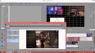 Sony Vegas Pro 12 - How to Place Multiple Videos on One Screen