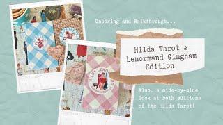 Unboxing The Hilda Tarot and Lenormand “Gingham Edition”  Walkthrough and First Impressions