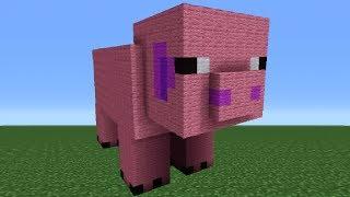 Minecraft Tutorial How To Make A Pig Statue