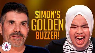 GOLDEN BUZZER Simon Cowell Asks Blind Singer Putri Ariani to Sing SECOND SONG on AGT 2023